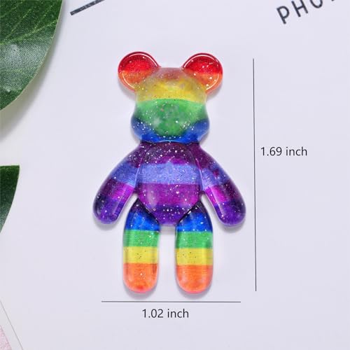 Image of Aesnefe Pocket Bear Hug, Anxiety Relief Gifts for Men Women, Mental Health Positivity Gift for Anxious Friend, Autism Fidget Gift, Thoughtful Gifts for School Anxiety, Rainbow