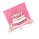 BUBEFSKD Tarjeta De Cumpleaños Para Festival Con Luces Integradas Y Sonido Saludo Musical Suministros Para Fiestas De Cumpleaños Saludo Único