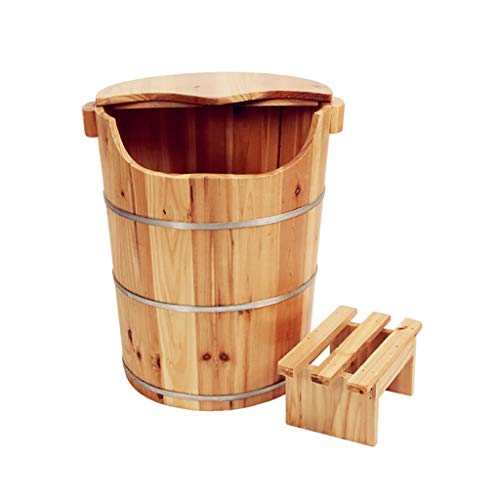 Cubeta de masaje y spa para pies BABYCE de madera