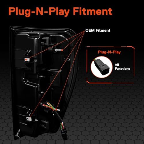 TRUE MODS 2019-2026 GMC 시에라 1500용 LED 후미등 어셈블리 — 사진 6