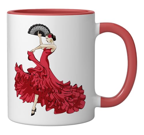 Taza de Cerámica Flamenco Dancer con Diseño de Baile miniatura 2