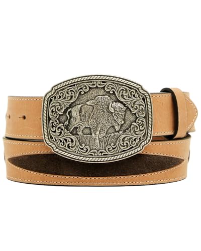 Cody James Men's Gunner Buffalo Plaque Buckle Belt - CJASU25BT2-BN 46