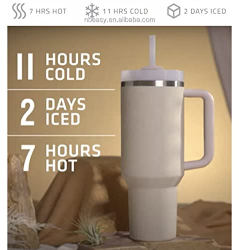 30Oz Tumbler With Handle (Light Pink) #TOP4