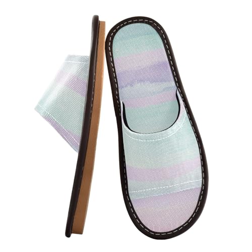 Indoor Outdoor Bathroom Sandal Summer Soft Slip on Home Shoes for Hotel Travel Party Watercolor2