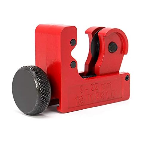 QWORK Mini Rohrschneider, 3-22 mm, Kupfer-Aluminium-Stahlrohr-Rohrschneidewerkzeug Cover