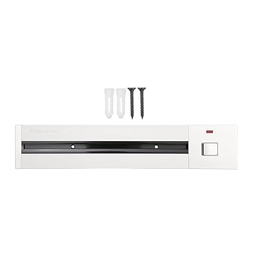 Ketsicart Removable Electrical Outlet Track System Concealed Type 6000W High Power Track System Movable Wall Outlet Ext Wirel Power Strip Sliding Rail Cables Management Compartment for Home Imp Ment