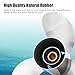 Outboard Propeller Stainless Steel Boat Propeller for Yamaha 13 1/4x17,50HP 60HP 70HP 75HP 80HP85HP90HP100HP115HP130HP Propeller for Yamaha Engines 15 Spline Tooth,RH