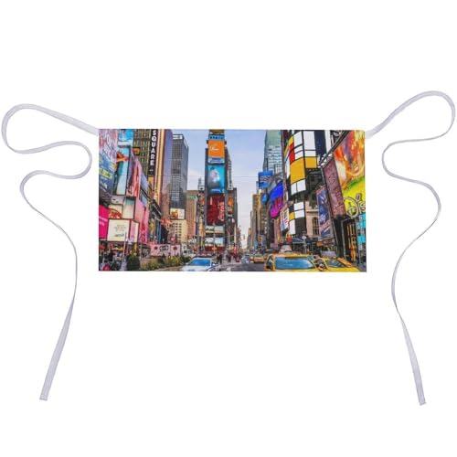 Tablier de cuisine New York Times Square demi-taille pour nettoyage et création