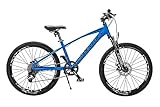 ✅ 8 Gang Kettenschaltung von S-RIDE | Mechanische Scheibenbremsen von TEKTRO | sportlich Leader Fox Junior MTB Sattel