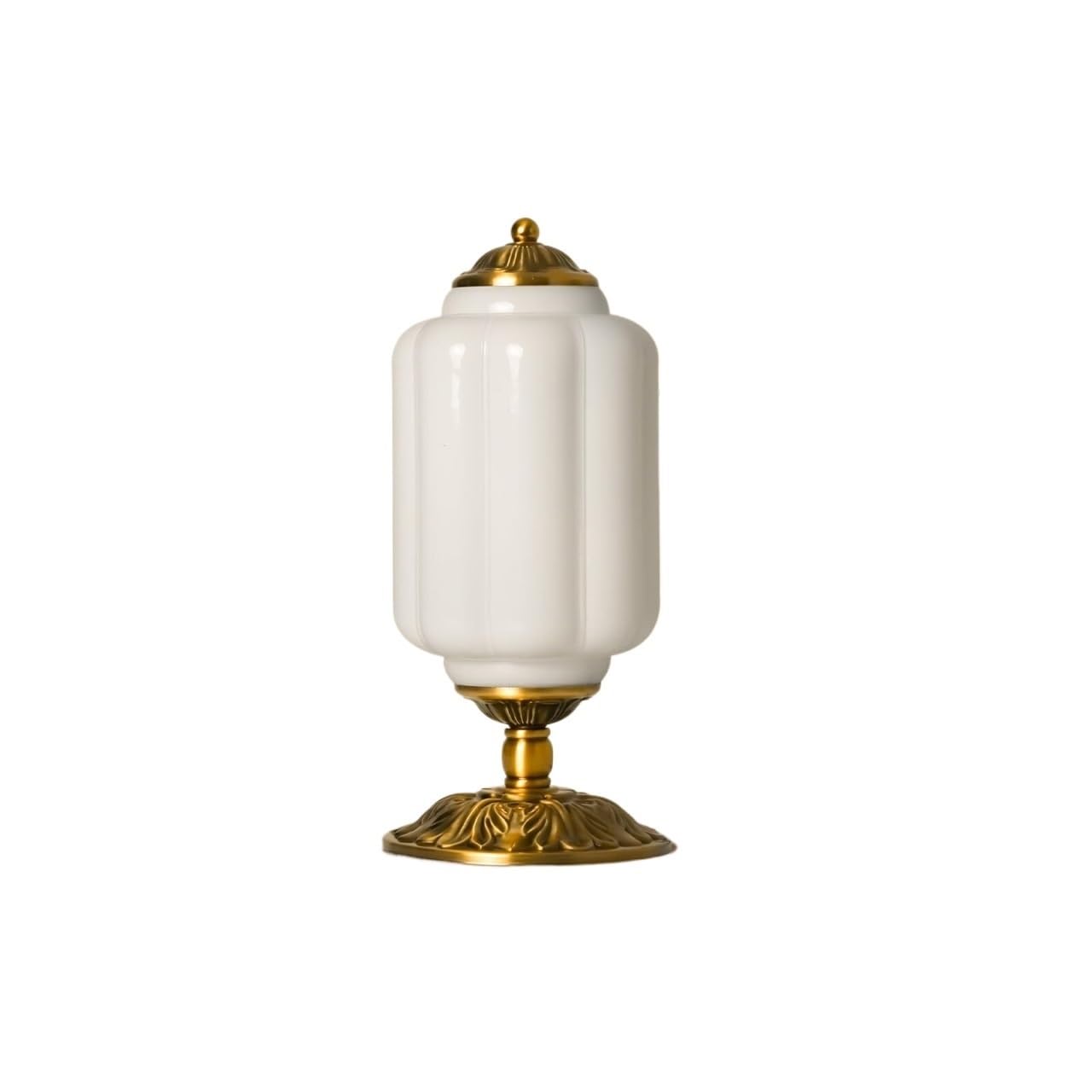 HHRLCH 15 -calowe lampy stołowe Farmhouse Antique Brass Finish Baza i wystrój sypialni odpowiednie do biura w akademiku w salonie (zielony)