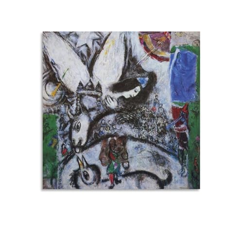 Marc Chagall Impression sur toile Le Grand Cirque 40x40 cm pour salon