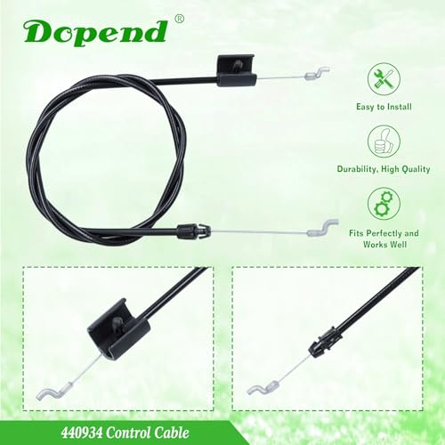 Dopend 532440934 440934 Control Cable for Murray Lawn Mower Parts, Husqvarna 6012p Parts, Craftsman, AYP, Poulan Walk Behind Lawn Mower, Replaces 440934 Zone Control Cable by Dopend - Image 6