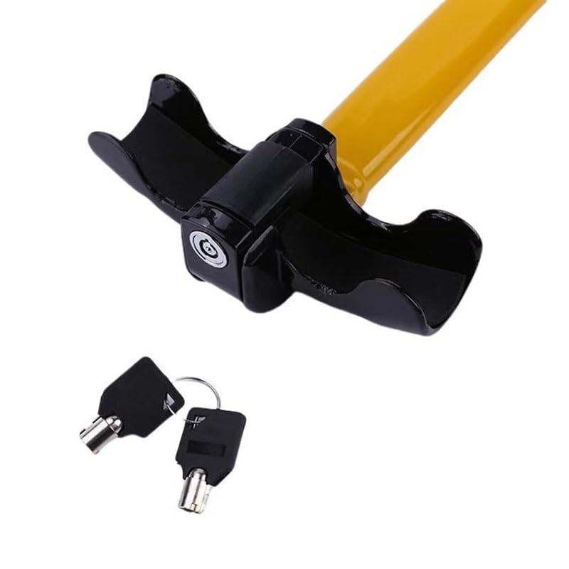 Verrou De Volant De Voiture, Antivol Bloque Volant Haute Securite Double Crochet Reglable Avec Brise Vitre De Marteau Urgence Rouge 96545789