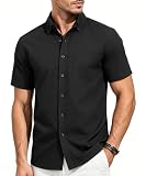 Casey Kevin Chemise Homme Manches Courtes 100% Coton   Col Boutonné