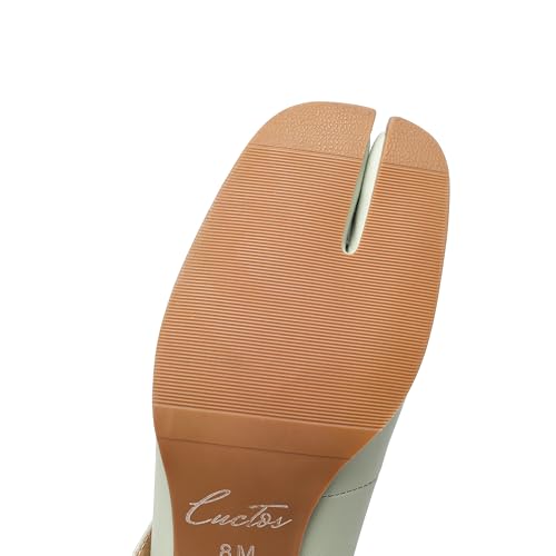 Image of Women Chunky Block High Heels Mary Janes Shoes Split Toe Tabi Shoes Ankle Strap Dress Pumps Shoes