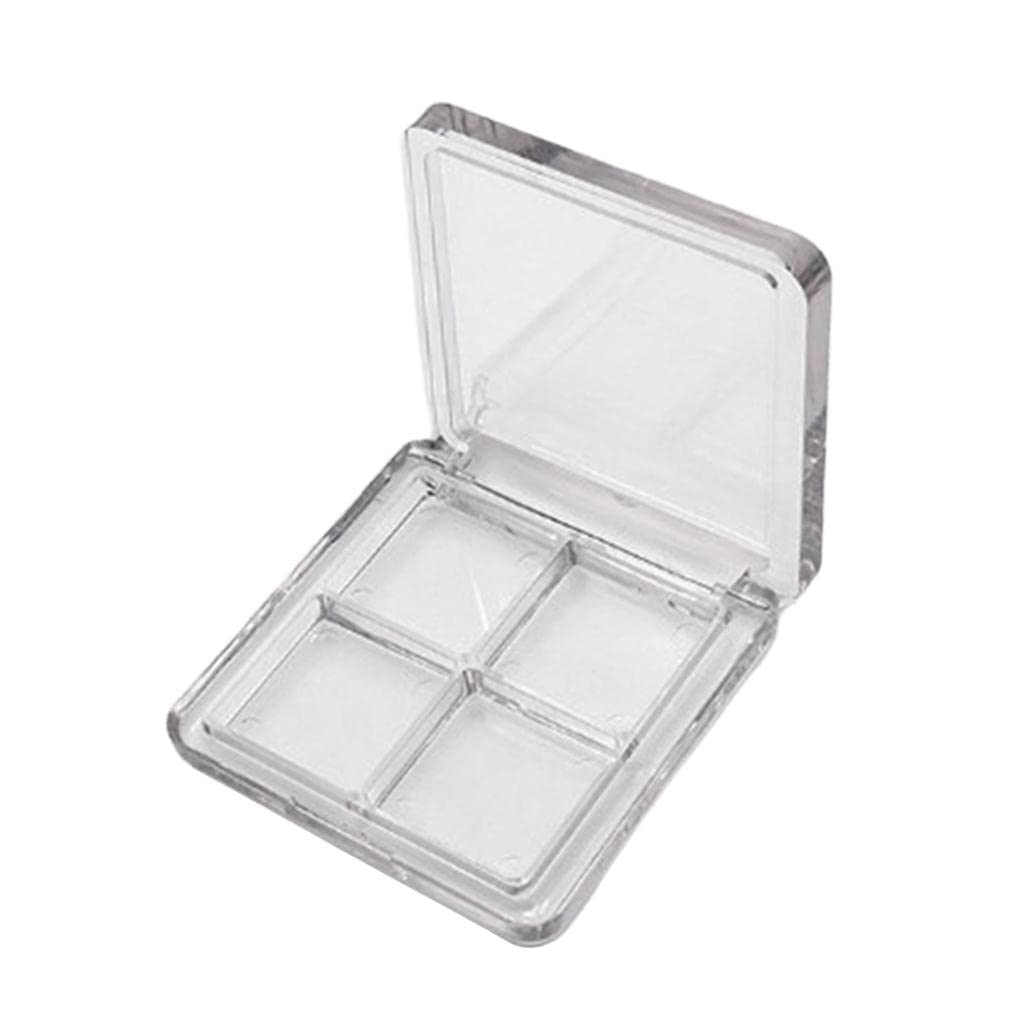 CLUB BOLLYWOOD®4 Grid Clear Makeup Eyeshadow Palette Blush Lipstick Powder DIY Case Pallet|Health & Beauty | Makeup |1 Piece Empty Makeup Case-image-48
