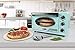 Nostalgia 21 qt Retro Air Fryer Oven with Bake, Toast, Air Fry, and Broil Functions Large Capacity Fits 12 Slices of Bread Two 12 in. Pizzas - Includes Baking Pan, Frying Basket, and Time,21 Qt, Aqua