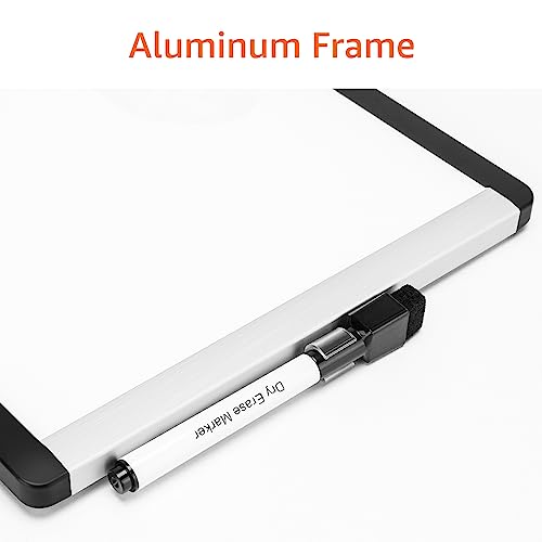 amazon basics small dry erase whiteboard magnetic whiteboard with marker and magnets 8534 x 1134 plasticaluminum frame