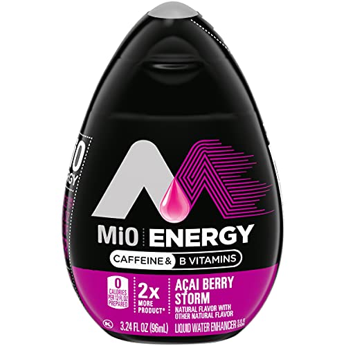 Image of MiO Energy Acai Berry Storm Naturally Flavored Liquid Water Enhancer, 3.24 Fl Oz (Pack of 8)