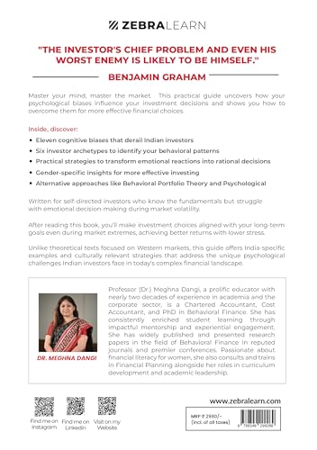 Image of The Behavioral Finance Way: Mindful Investing Guide for Indian Investors by Dr. Meghna Dangi | Zebra Learn Books