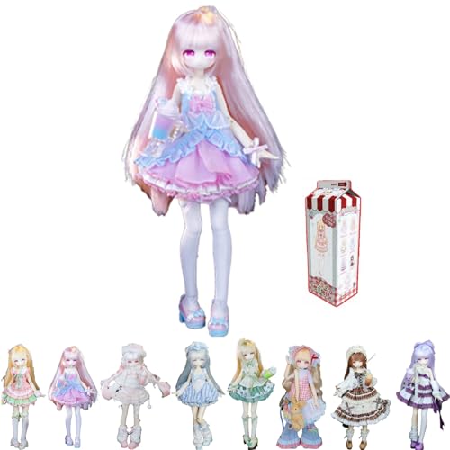 GNATAPIAY Special 1/6 BJD Doll Blind Box Four Seasons Tale BJD Doll Rooted Hair Series Ball Jointed Doll Posable Collectible Action Figure Dress Up Doll Girls Boys Birthday Party Gift Home Dcor