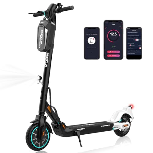 Mega Motion E Scooter mit Straßenzulassung, ABE Faltbarer Elektroroller 35 km Reichweite, 36 V/ 7.5 Ah Battery, 8,5 Zoll Vollgummireifen, mit App-Funktion,Geeignet für Erwachsene und Jugendliche