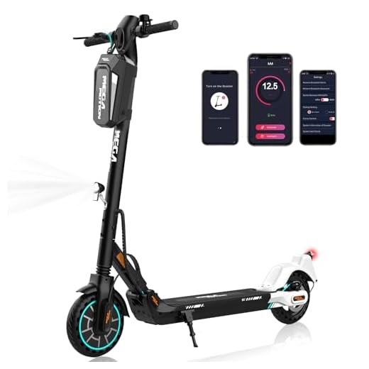 MEGA MOTION E Scooter mit Straßenzulassung, ABE Faltbarer Elektroroller 35 km Reichweite, 7.5 Ah Battery, 8,5 Zoll Vollgummireifen, mit App-Funktion,Geeignet für Erwachsene und Jugendliche