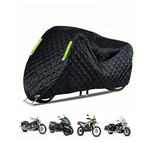 Herbst Winter Motorrad Abdeckung für Yamaha SR400 1978-2021 Anti-Schnee Anti-Regen Motorrad Abdeckungen 210D Oxford im Freien Schwere Leistung für Cruiser/Sporträder/Roller/Off-Road/Abenteuer