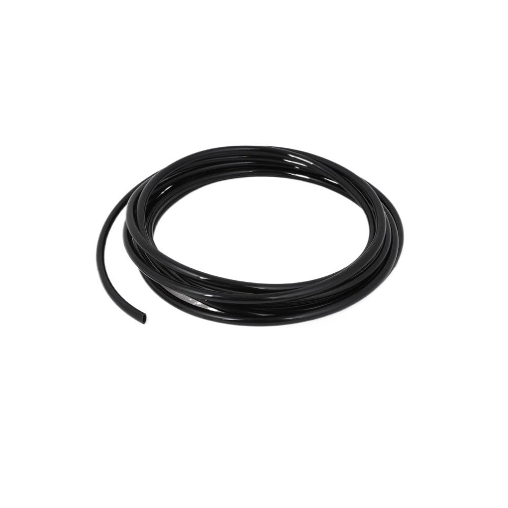 Sylale Black 5 Meters Pu Polyurethane Tube 8Mm Od 5Mm Id Orange Pneumatic System Hose(Black)