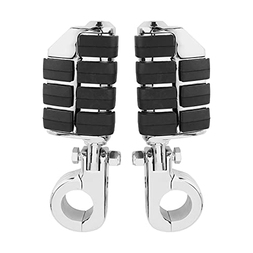 Repose-pieds de moto 32mm universel pliable en acier inoxydable et caoutchouc pour ATV