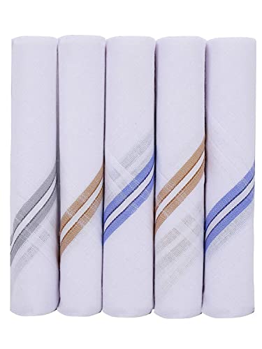 Image of ANTONIA Men's Initial Alphabet Handkerchiefs | Premium Cotton Personalized Hankies with Letter Embroidery (A-Z) | Soft, Absorbent & Reusable | Formal, Wedding & Gift Use | Pack of 6