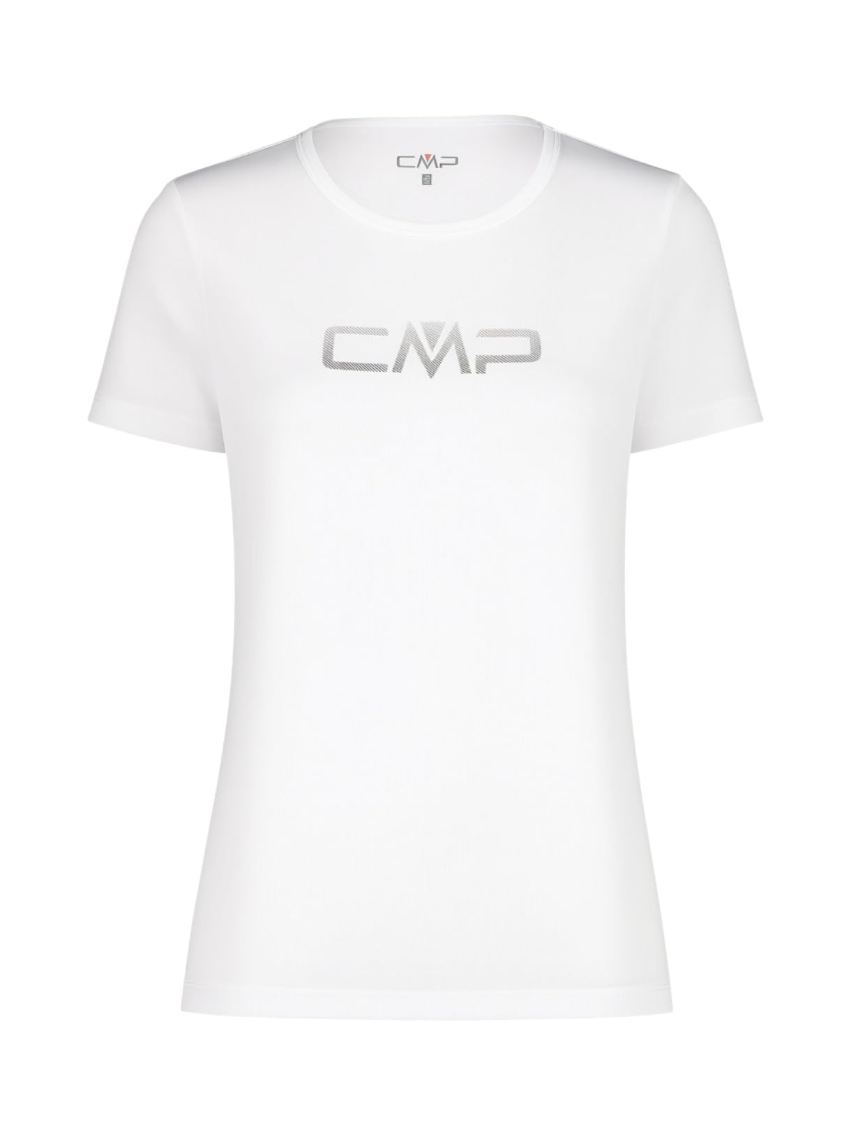 Cmp Women's Blanc Round Neck T-Shirt With Logo