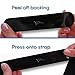 Strap Gummy - Prevent Strap Slips - The Original Non Slip Shoulder Strap Grip Strips - Set of 4 Black