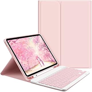 iPad Air 4th/5th Gen Keyboard Case GOKOCO iPad 2020/2022 10.9 Inch Tablet Cover with Magnetically Detachable Wireless Bluetooth Keyboard Give Full Protection with iPad(Pink)