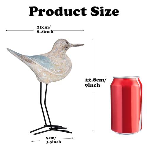 Estatuas de Gaviota Decorativas de Madera 2 Piezas miniatura 2