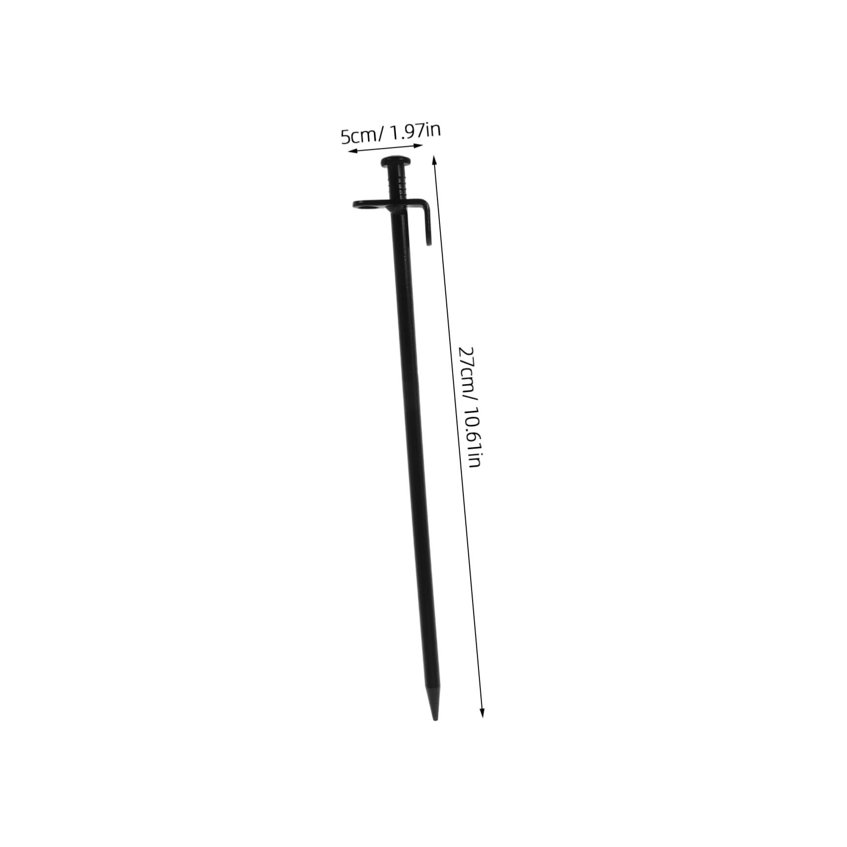 SOIMISS 8pièces Piquets De Tente Acier Ancrages Solides pour Camping Terrasse Jardin Auvents Coupe-Vent