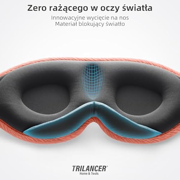 Инновация 2026. Повязка на глаза для сна — маска для сна для женщин и мужчин — мягкая повязка на глаза для сна, обеспечивающая 100% затемнение — идеально подходит для дневного сна, в путешествии, для медитации (оранжевая)