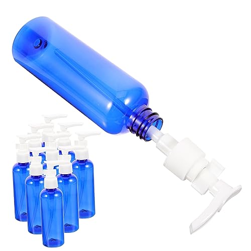 LIFKOME Botellas Vacías De Plástico Bomba Dispensadora Para Loción y Champú Para Viajes y Camping Color Azul