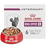 Royal Canin Veterinary Diet Feline Renal Support D Adult Thin Slices in Gravy Cat Food, 3 oz (Pack of 6)