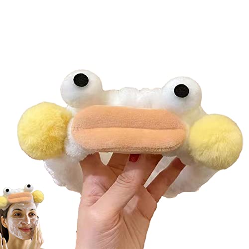 Bandeau pour laver le visage - Bandeaux de bande dessinée pour le maquillage des femmes,Bandeau cosmétique bouche de saucisse bandeaux drôles pour la douche bandeaux en tissu éponge pour les Linsition Cover
