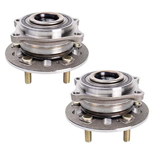 Image of TRQ 2 Piece Front Wheel Bearing & Hub Assembly Set Compatible with 2018-2020 Genesis G80 2017-2019 G90