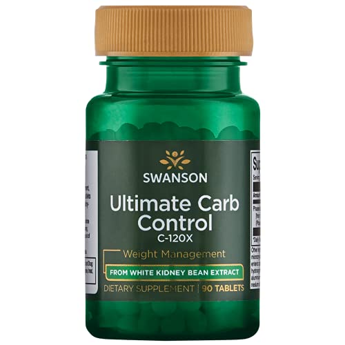 Swanson Ultimate Carb Control C-120X White Kidney Bean Extract 2 Milligrams 90 Tabs