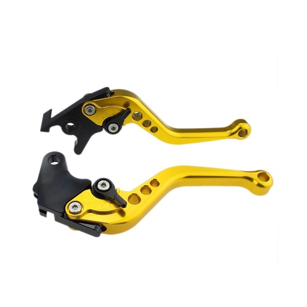 Gfjvcgjru Short Gold 147Mm Motorcycle Brake Clutch Levers Cnc Motorcycle Brake Clutch Levers Aluminum Moto Lever For Ya&Maha Yfz 450 450R 450X Yfm 700 Raptor 700R 700﻿