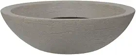 Vasart Terra Vaso de Flores Bowl, Granito Pedra, 55x16cm
