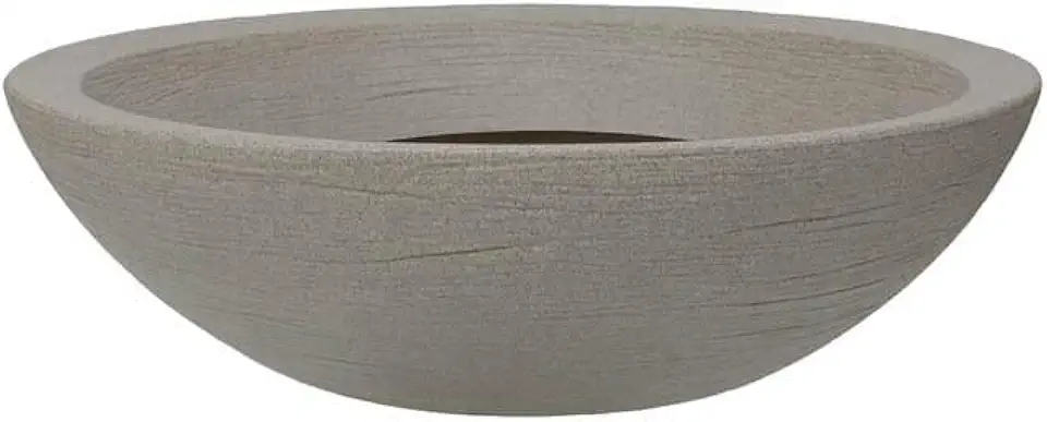 Vasart Terra Vaso de Flores Bowl, Granito Pedra, 55x16cm