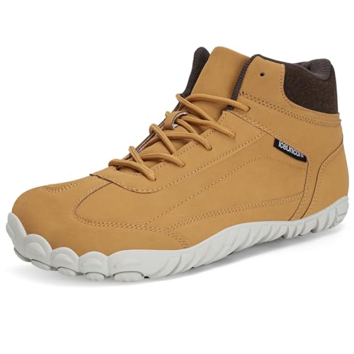 IceUnicorn Barfußschuhe Winter Warm Gefüttert Winterstiefel...