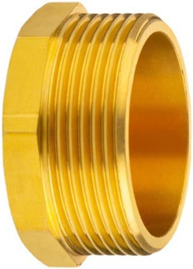 1pc 1/2 3/4 Male Female Thread Brass Pipe Hex Head End Cap Fitting Quick Connector Brass Universal Faucet Adapter(1I8)