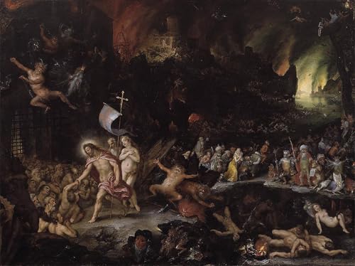 Tableau Christ dans les limbes Brueghel SERENDIPITP 60x90cm