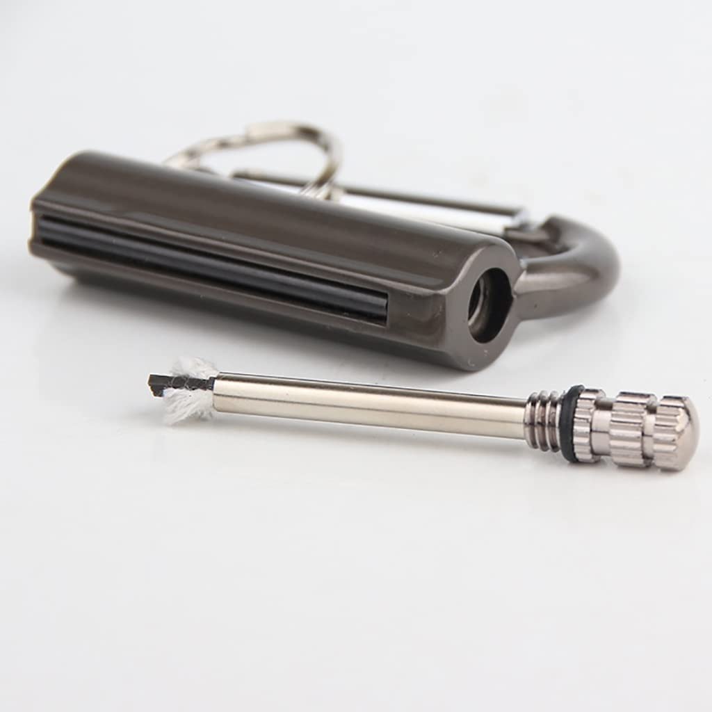 Briquet à Essence Rechargeable VVAY Avec Ouvre-Bouteille - Porte-clés Survivaliste