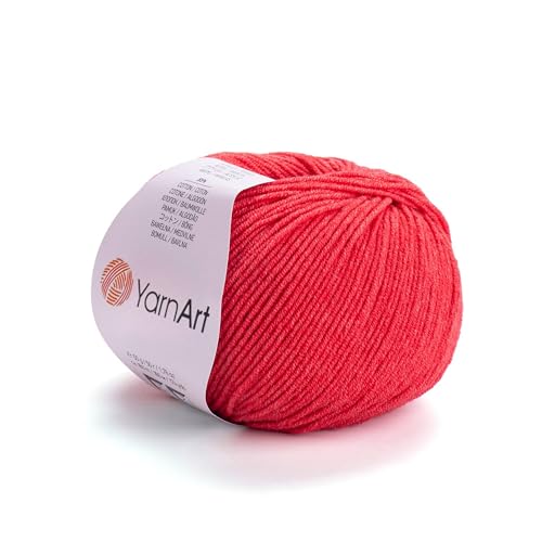 Image of YarnArt Genius Soft Cotton Acrylic Blend Yarn - Amigurumi, Crochet and Knitting -%55 Cotton-45% Acrylic, Craft Yarn for Kids and Adults Garments, Baby Items and Accessories, 174 yds / 50 g